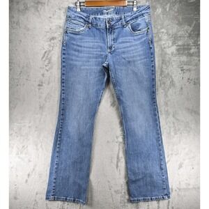 Wrangler Retro Sadie Low Rise Boot cut Stretch Jeans 15x34 Thick Stitch EUC